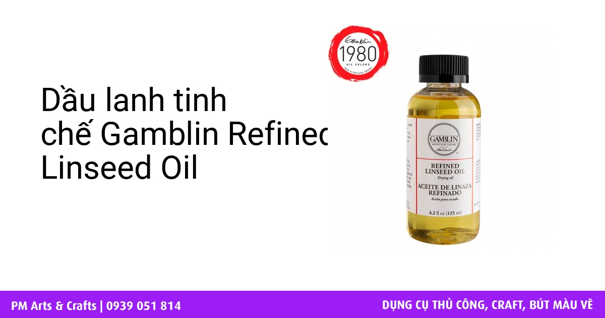Gamblin Refined Linseed Oil 4.2oz
