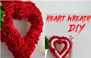 Vòng hoa trái tim cho ngày Valentine