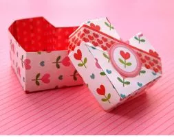 Hướng dẫn làm hộp quà trái tim Valentine.